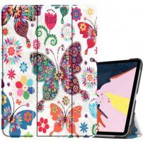 Etui s funkcijo spanja za iPad Air 4 (2020) / Air 5 (2022) / Pro 11" (2018) - metulji in cvetje