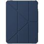 UNIQ Trexa etui s origami stojalom in prostorom za Apple Pencil za iPad Air 4 (2020) / Air 5 (2022) / Pro 11" (2018-2022) - temno modro