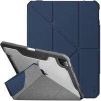 UNIQ Trexa etui s origami stojalom in prostorom za Apple Pencil za iPad Air 4 (2020) / Air 5 (2022) / Pro 11" (2018-2022) - temno modro