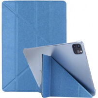 Svilena torbica s funkcijo spanja in origami stojalom za iPad Air 4 (2020) / Air 5 (2022) / Pro 11" (2018-2022) - temno modro