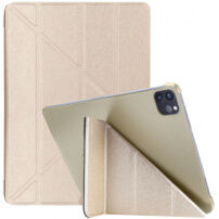 Svilena torbica s funkcijo spanja in origami stojalom za iPad Air 4 (2020) / Air 5 (2022) / Pro 11" (2018-2022) - zlato