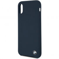 BMW silikonski ovitek za trde torbe za iPhone X / XS - mornarsko modra