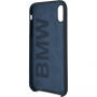 BMW silikonski ovitek za trde torbe za iPhone X / XS - mornarsko modra