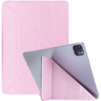 Svilena torbica s funkcijo spanja in origami stojalom za iPad Air 4 (2020) / Air 5 (2022) / Pro 11" (2018-2022) - roza