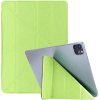 Svilena torbica s funkcijo spanja in origami stojalom za iPad Air 4 (2020) / Air 5 (2022) / Pro 11" (2018-2022) - zelena