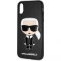 Karl Lagerfeld Ikona TPU etui za iPhone X / XS - črna