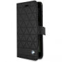 Usnjena torba za knjige BMW Hexagon za iPhone 7 Plus / 8 Plus - črna