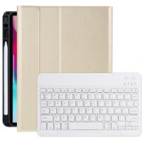 Etui s tipkovnico in prostorom za Apple Pencil za iPad Air 4 (2020) / Air 5 (2022) / Pro 11" (2018-2022) - zlato