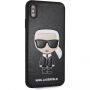 Karl Lagerfeld Ikona TPU etui za iPhone XS Max - črna