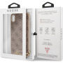 Guess Charms trda ovitka za ovitek iPhone XS Max - rjava