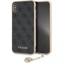 Guess Charms trda ovitka za ovitek iPhone XS Max - siva