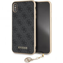 Guess Charms trda ovitka za ovitek iPhone XS Max - siva