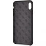 Guess pokrivalo za logotip iz silikonskega zlata iPhone XS Max - črna