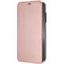 Guess usnjena torbica za knjige iPhone XS Max - rose gold