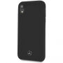 Mercedes Silicon / Fiber Podloga primer pokrov iPhone XR - črna