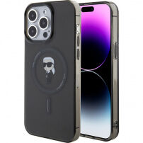 Karl Lagerfeld IML Ikonik ovitek z MagSafe za iPhone 15 Pro Max - črna