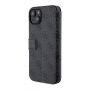 Guess 4G Metal Logo flip ovitek za iPhone 15 Plus - siva