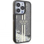 Guess ovitek Liquid Glitter Gold Stripe za iPhone 13 Pro Max - siv
