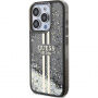 Guess ovitek Liquid Glitter Gold Stripe za iPhone 14 Pro Max - siv