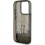 Guess ovitek Liquid Glitter Gold Stripe za iPhone 14 Pro Max - siv