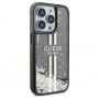Guess ovitek Liquid Glitter Gold Stripe za iPhone 15 Pro Max - siv