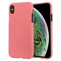 MERCURY GOOSPERY Tekoči silikonski pokrov za iPhone XS Max - roza