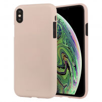 MERCURY GOOSPERY Tekoči silikonski pokrov za iPhone XS Max - bež
