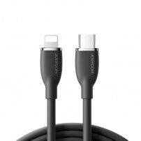 JOYROOM SA29-CL3 silikonski podatkovni in hitri polnilni kabel 30W USB-C / Lightning za iPhone / iPad / iPod / AirPods - 2 m - črn