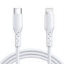 JOYROOM SA26-CL3 polnilni in podatkovni kabel 30W USB-C / Lightning za iPhone / iPad / iPod / AirPods - 2 m - bel