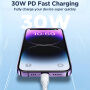 JOYROOM SA26-CL3 polnilni in podatkovni kabel 30W USB-C / Lightning za iPhone / iPad / iPod / AirPods - 2 m - črn