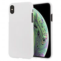 MERCURY GOOSPERY Tekoči silikonski pokrov za iPhone XS - bela