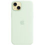 Originalni silikonski ovitek Apple z MagSafe za iPhone 15 Plus - light mint