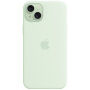 Originalni silikonski ovitek Apple z MagSafe za iPhone 15 Plus - light mint