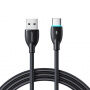 JOYROOM S-A30 Star-Ring Series USB-A / USB-C polnilni in podatkovni kabel za iPhone / iPad / AirPods - 1 m - črn