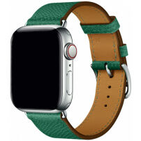 Usnjeni pašček za Apple Watch 42mm / 41mm / 40mm / 38mm - zelena