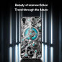 NILLKIN Spacetime ovitek s steklenim hrbtom za iPhone XR
