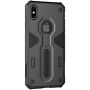 NILLKIN Defender II vzdržljiv pokrov iPhone XS Max - črna