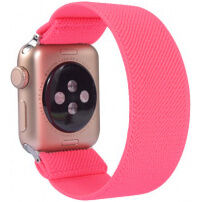 Najlonski navojni plašček za Apple Watch 42mm / 41mm / 40mm / 38mm - neonsko roza