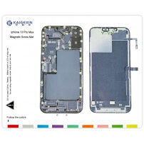 Magnetna podloga za popravilo iPhone 13 Pro Max - bela