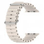 Silikonski oceanski pasek za Apple Watch Ultra 49mm / 46mm / 45mm / 44mm / 42mm - bež