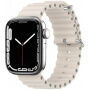 Silikonski oceanski pasek za Apple Watch Ultra 49mm / 46mm / 45mm / 44mm / 42mm - bež
