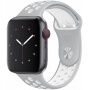 Silikonski trak za Apple Watch 42mm / 41mm / 40mm / 38mm - siva-bela