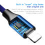 BASEUS strele / USB-C kabel za iPhone - 2m - modro