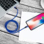 BASEUS strele / USB-C kabel za iPhone - 2m - modro