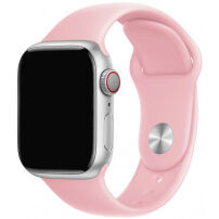 Silikonski trakec s krajšo in daljšo sponko za Apple Watch 42mm / 41mm / 40mm / 38mm - roza