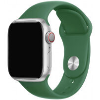 Silikonski trak s krajšo in daljšo zaponko za Apple Watch Ultra 49mm / 46mm / 45mm / 44mm / 42mm - temno zelena