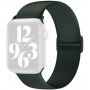 Silikonski pasek z drsno zaponko za Apple Watch 42mm / 41mm / 40mm / 38mm - temno zelena