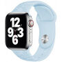 Silikonski trakec s cvetličnim vzorcem za Apple Watch Ultra 49mm / 46mm / 45mm / 44mm / 42mm - pastelno modra