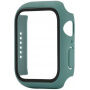Silikonski trakec z ovitkom s kaljenim steklom za Apple Watch 45mm / 44mm - petrolejni