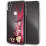 Ovite za obleko za usne z bleščicami Guess za iPhone XS Max - malina